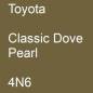 Preview: Toyota, Classic Dove Pearl, 4N6.